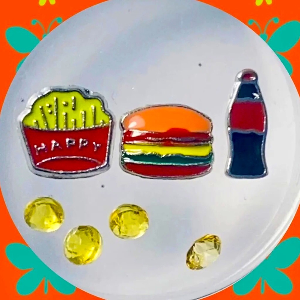 🍔 ORIGAMI OWL FAST FOOD CHARMS 🍔